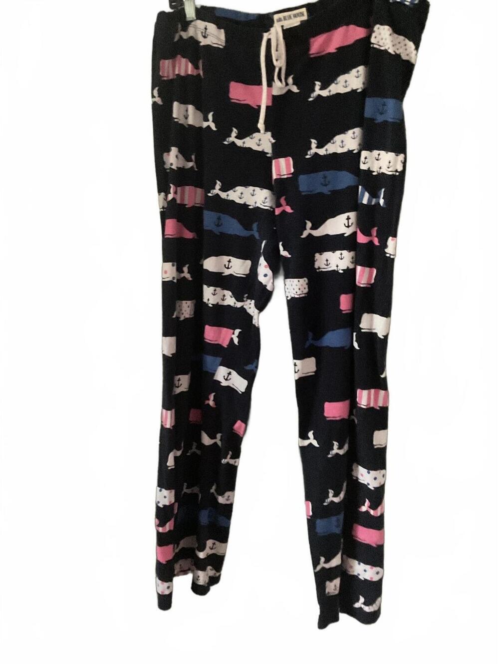 Little Blue House Women's Whale Print Lounge Pants Large